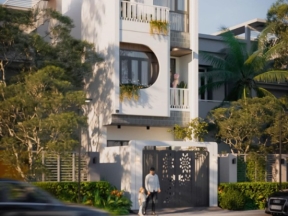 Nhà phố 3 tầng 3d max