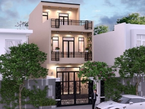Nhà phố 3 tầng 4 phòng ngủ 5x13m