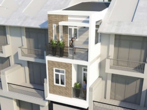 Nhà phố 3 tầng 4x17m
