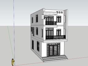 Nhà phố 3 tầng 5.9x13.6m hiện đại