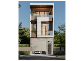 Nhà phố 3 tầng 5x16.4m bản vẽ đẹp