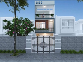 Nhà phố 3 tầng 6x12m