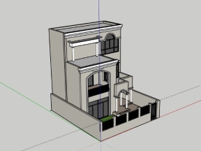 Nhà phố 3 tầng 8.7x9.9m dựng su