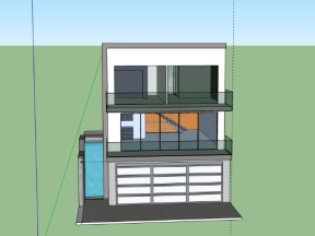 Nhà phố 3 tầng 9.5x15m model su việt nam