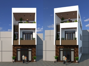 Nhà phố 3 tầng cao cấp 5x16m 3 phòng ngủ