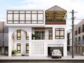 Nhà phố 3 tầng cực đẹp 3dmax 