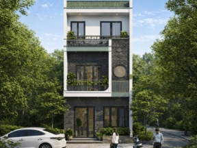 Nhà phố 3 tầng kích thước 5x18m hiện đại