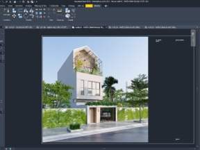 Nhà phố 3 tầng kích thước 5x20m (Gồm kiến trúc, chi tiết kiến trúc và sơ bộ kết cấu)