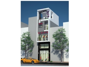 Nhà phố 4 tầng 4x9m bản vẽ