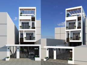 Nhà phố 4 tầng cao cấp 5x20m