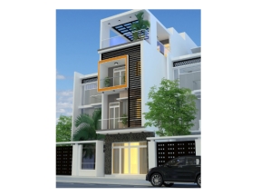 Nhà phố 4 tầng diện tích 5x17.5m bản vẽ