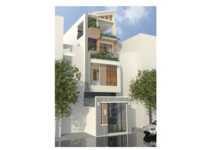 Nhà phố 4 tầng lệch diện tích 4.9x17m