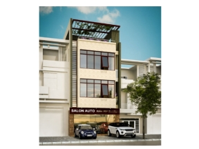 Nhà phố 4 tầng thóp hậu với diện tích 6.2x14.2m