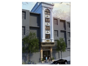 Nhà phố 6 tầng tân cổ điển file cad
