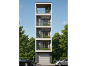 Nhà phố hiện đại 4 tầng 4x15m