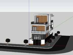 Nhà phố lô góc 3 tầng sang trọng 4.6x15m
