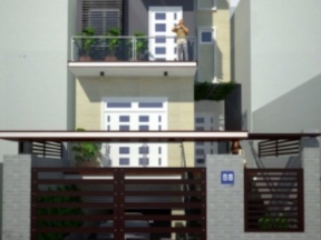 Nhà phố  trệt hầm 3 tầng nổi diện tích 6.3x17m