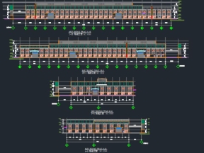 Nhà xưởng kích thước thiết kế 64x150m