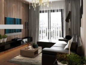 Nội thất căn hộ tòa chung cư 99.81m2 goldmark city ruby 2
