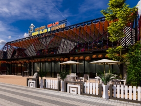 Nội thất nhà hàng coffee beer garden