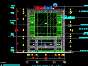 PGD Ngân hàng Viettinbank 2 tầng 11x17.5m
