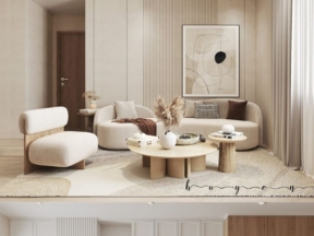 Phối cảnh nội thất nhà chung cư sang trọng model .skp
