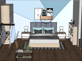 Phòng ngủ cho căn hộ model su chi tiết