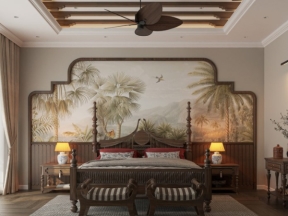 Phòng ngủ indochine đẹp .skp