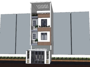 Phương án file cad nhà dân 3.5 tầng 5x15m (phương án mặt bằng + su pc)