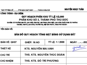 Quy hoạch phân khu thủ đức (phân khu số 3)