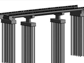 Revit cầu dầm 3 nhịp giản đơn