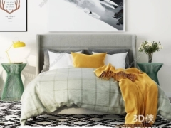 Share thêm 1 mẫu 3dmax thiết kế phòng ngủ hiện đại đẹp