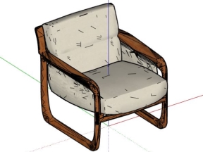 Sketchup 5 thiết kế ghế ngồi thư giãn đọc sách