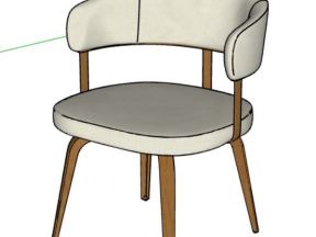 Sketchup thiết kế ghế cà phê đẹp