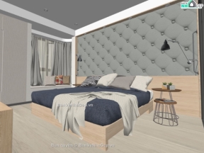 Sketchup thiết kế nội thất phòng ngủ free