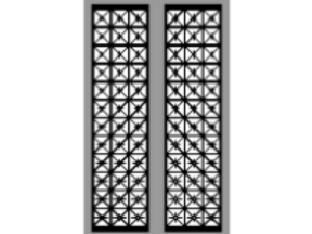Tải cổng 2 cánh cnc hoa văn đơn giản