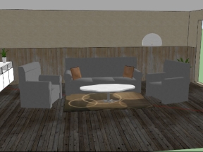 Tải ngay dựng model sketchup nội thất phòng khách đẹp