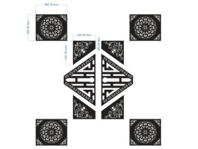 Tải thiết kế cnc hoa văn cổng mới nhất