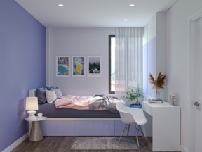 Thiết kế 3dsmax phòng ngủ cơ bản