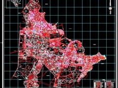 Thiết kế autocad bản đồ quy hoạch thị xã Dĩ An tỉnh Bình Dương
