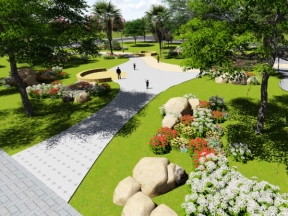 Thiết kế bản vẽ công viên cây xanh 2