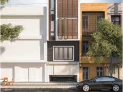 Thiết kế bao cảnh nhà phố 4 tầng bằng 3dmax - Banvenhadep.vn