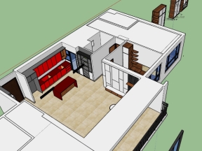 Thiết kế căn hộ đẹp model sketchup mới