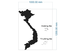 Thiết kế cắt bản đồ việt nam