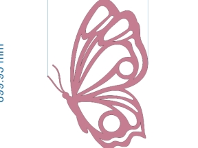 Thiết kế cắt con bươm bướm cnc