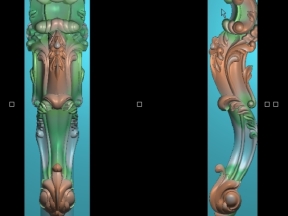 Thiết kế chân lá tây bàn phấn cnc