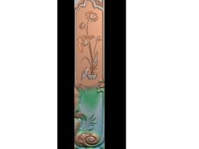 Thiết kế chân sen lá tây bàn thờ thiết kế mới