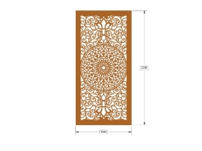 Thiết kế cnc 1 cánh hoa văn tròn đẹp