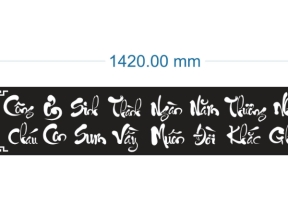 Thiết kế cnc câu đối đẹp dxf