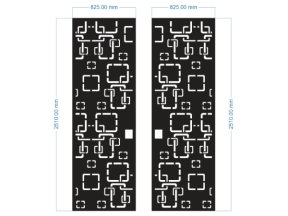 Thiết kế cnc cổng 2 cánh đẹp nhất dxf